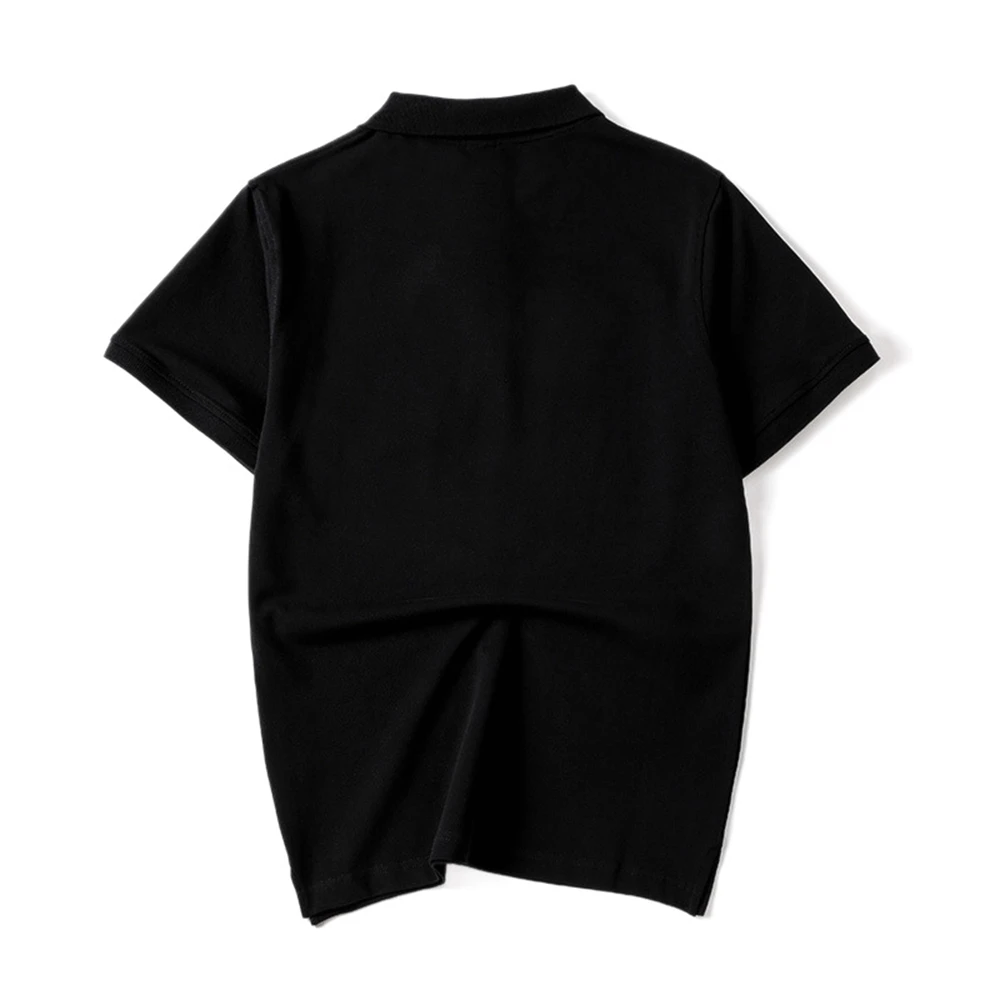 Horse Fortune Embroidery Men's Breathable Lapel Collar Short-sleeved POLO Shirt Sports and Leisure Shirt