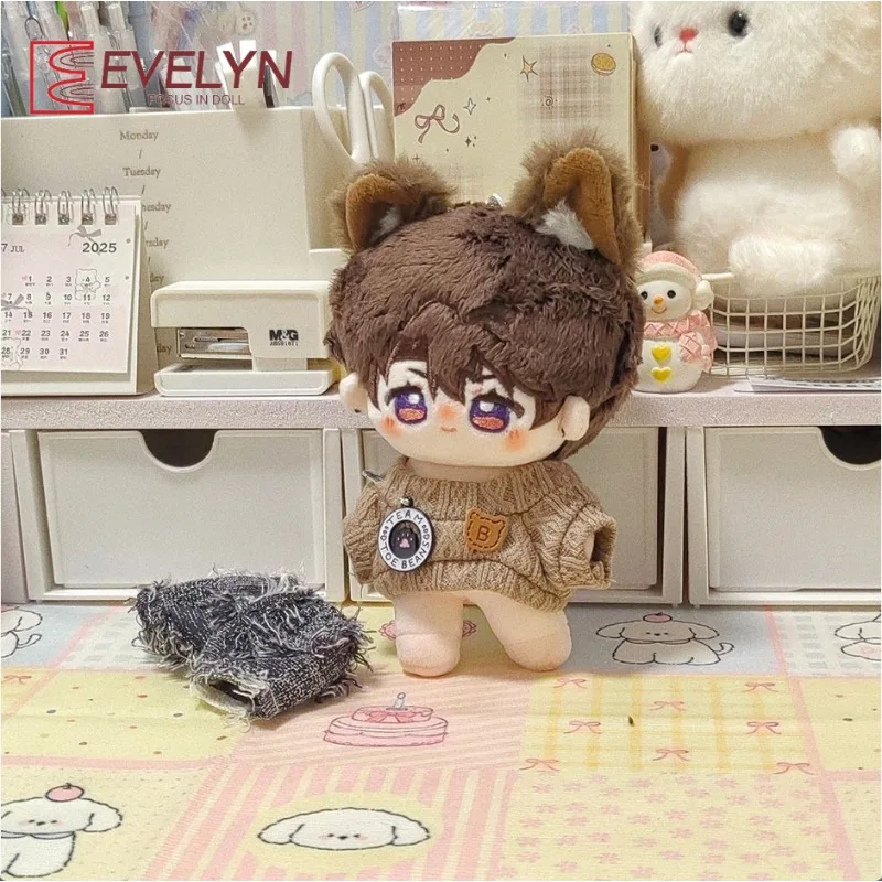 Evelyn 10/15cm Game Love and Deepspace Sylus Caleb Idol Doll Clothes Leather Jacket Jeans Sweater Accessories Clothing Gift
