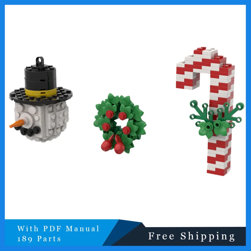 

189 Parts Christmas Tree Beautiful Brick MOC Creative Building Block Model Gift Festival DIY Children Puzzle Birthday Toy Gifts