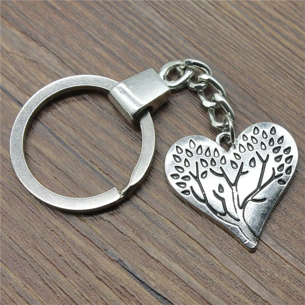 Tree Of Life Keychain Tree Life Pendant Key Chain Women Key Rings Men\'s Chain Car Keychain For Keys Supplies For Jewelry