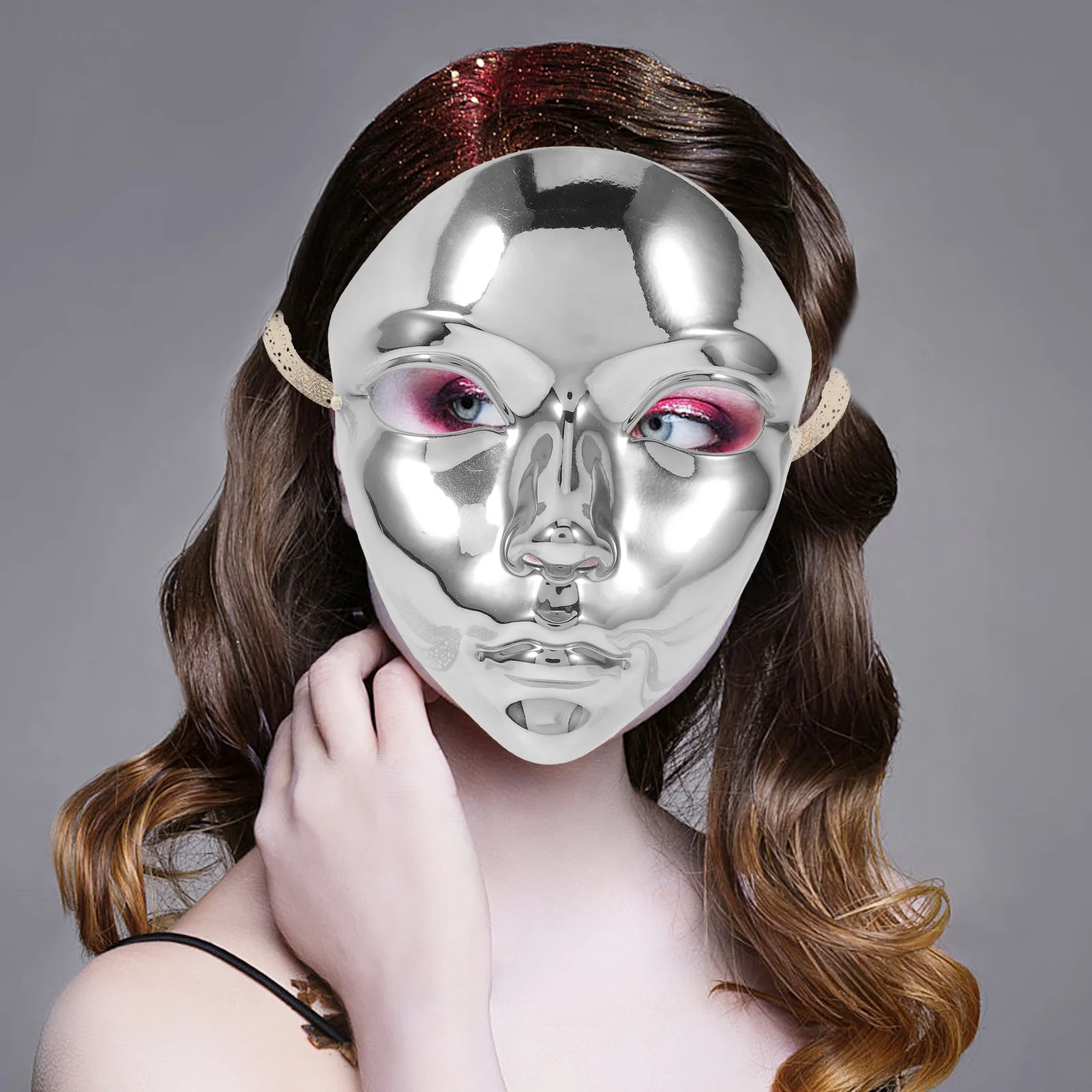 

Chic Vintage Masquerade Mask for Women Retro Design Cosplay Party Festive Decorations Comfortable Fit Unique Accessory