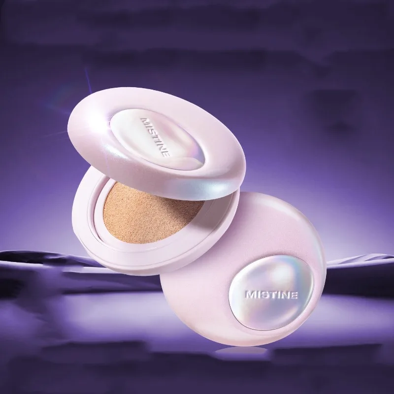 Mistine Night Glow BB Cushion Foundation Flawless High-Coverage,Oil-Control & Hydrating,All-Day Wear with Natural Radiant Finish