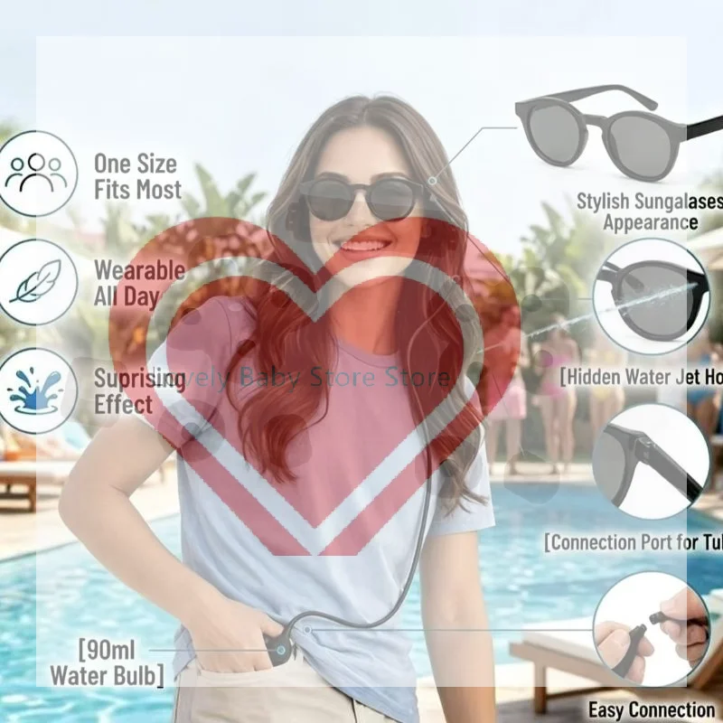 【BS】Adjustable Air Pressure Eye Massage Glasses With UV Protection And Soothing Effect Perfect For Travel Driving Office Rest