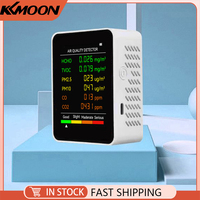 Multifunctional 5in1/6 in 1 CO2 Meter Digital Temperature Humidity Tester Carbon Dioxide TVOC HCHO Detector Air Quality Monitor