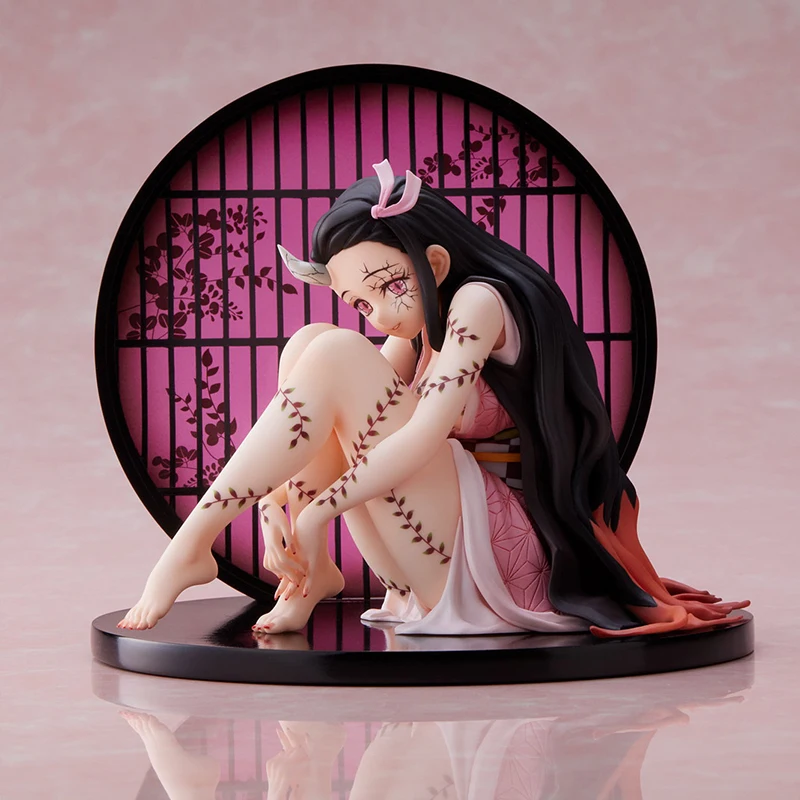 

In Stock Original Aniplex+ Demon Slayer Kamado Nezuko Oni Ver. Anime Action Figurine Collection Model Toys For Children Gift