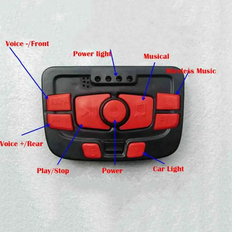 

Universal Automotive Center Stack Child Electric Car Center Console Mother Board With Music Chip Bluetooth Power Switch 9081