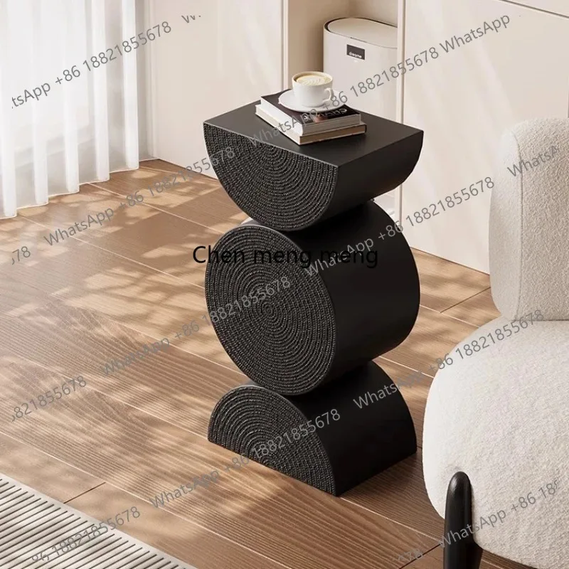 

E136 Black Aesthetic Coffee Table Kitchen Modern Luxury Living Room Side Table Designer Space Saving Mesa De Centro Sala Furnitu