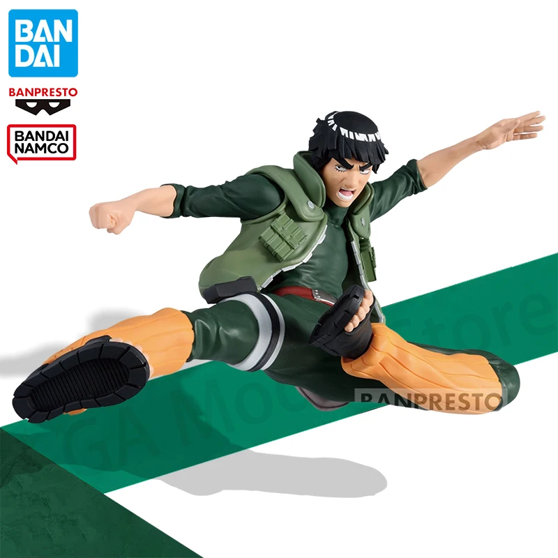 Bandai Original NARUTO Shippūden VIBRATION STARS MIGHT GUY PVC Anime Action Figure Collectible Model Toy Ornaments Boys Gift