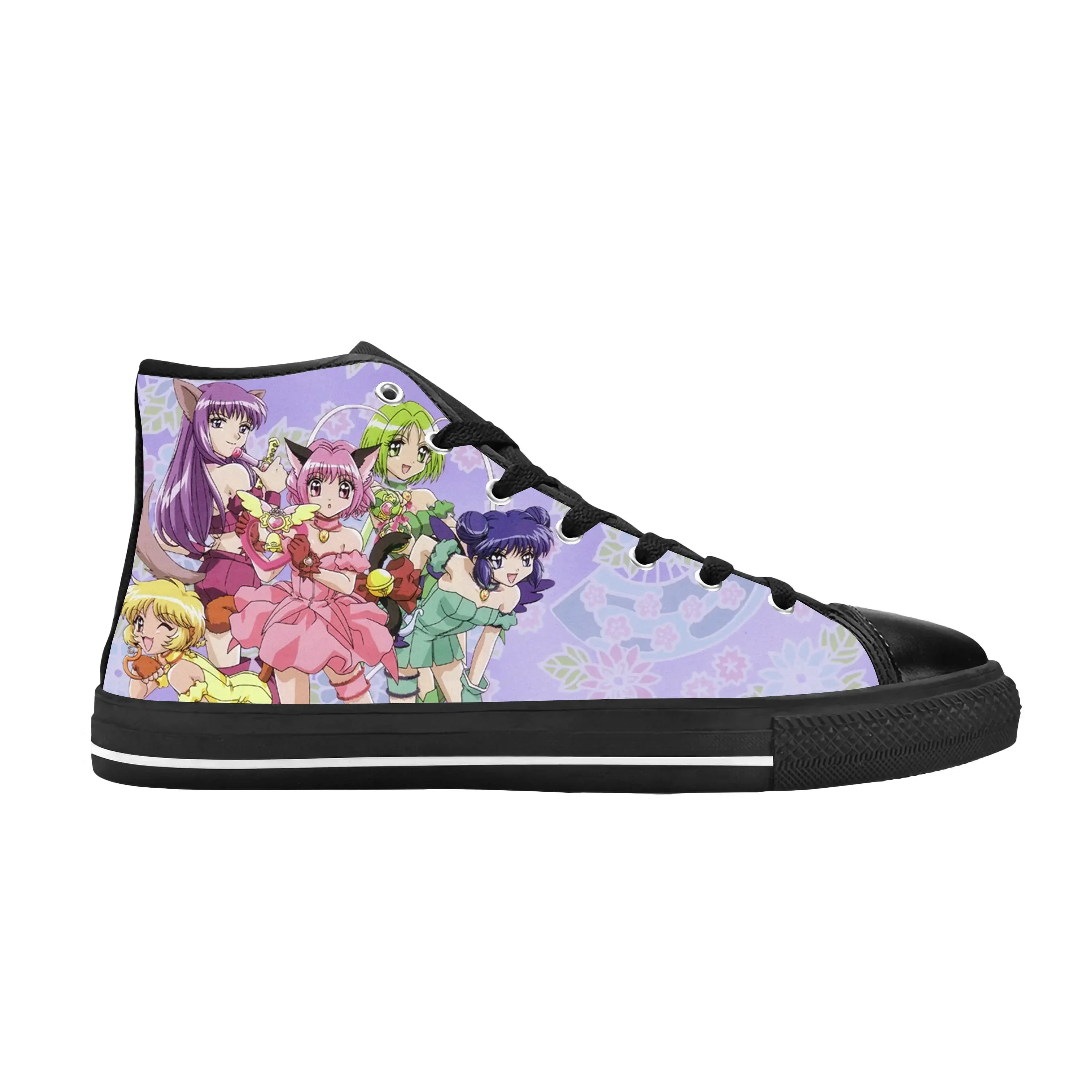 Tokyo Mew Mew Japanese Anime Cartoon Manga Comic Casual Cloth Shoes High Top Comfortable Breathable 3D Print Men Women Sneakers