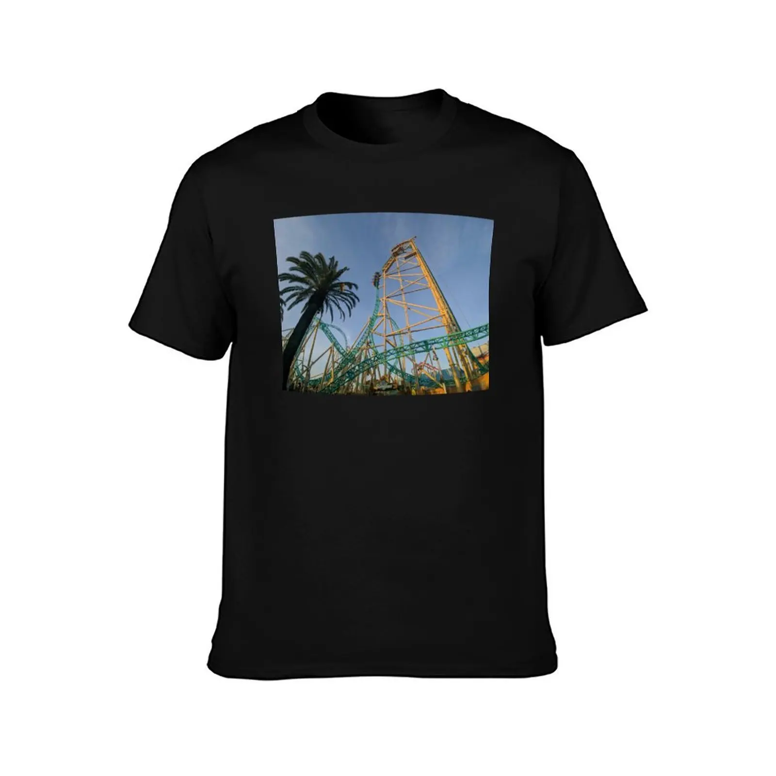 Hangtime at Sunset T-Shirt Summer Casual Cotton Tee Oversized Streetwear Tops Vintage Graphic Print Loose Fit Short Sleeve