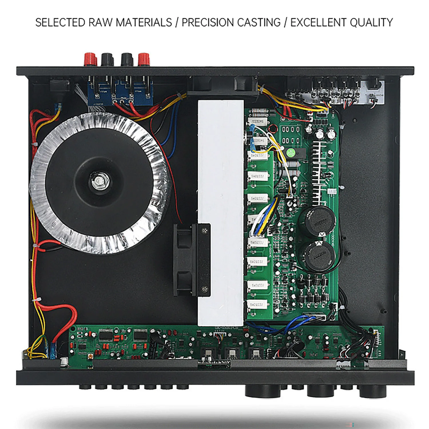 New Professional Sound Amplifier Preamplifier Audio High-power Karaoke Amplifier with USB and BT Amplifier view 5