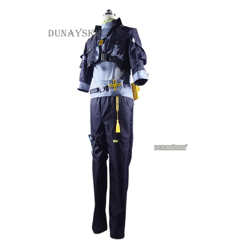 

a7d@Rover Cosplay Wuthering Waves Costume Wig Male Uniform Resonator Main Character Necklace Halloween Party Women Men Propsa7d@