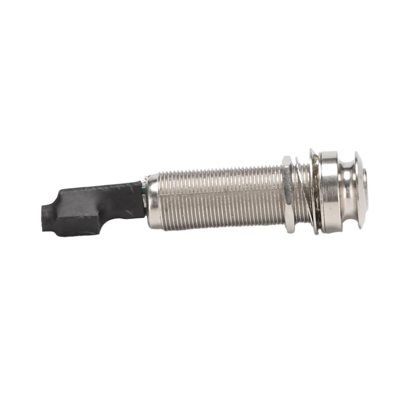 Guitar Endpin Jack, 6.35Mm Output 2.5Mm Input Endpin Jack For Acoustic Guitar Built-In Rod Piezo Pickup Clear Sound