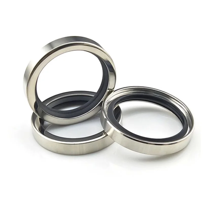 Stainless Steel PTFE Skeleton Oil Seal High Temperature and High Speed Rotary Shaft Seal Air Compressor Inner Diameter 35-63mm