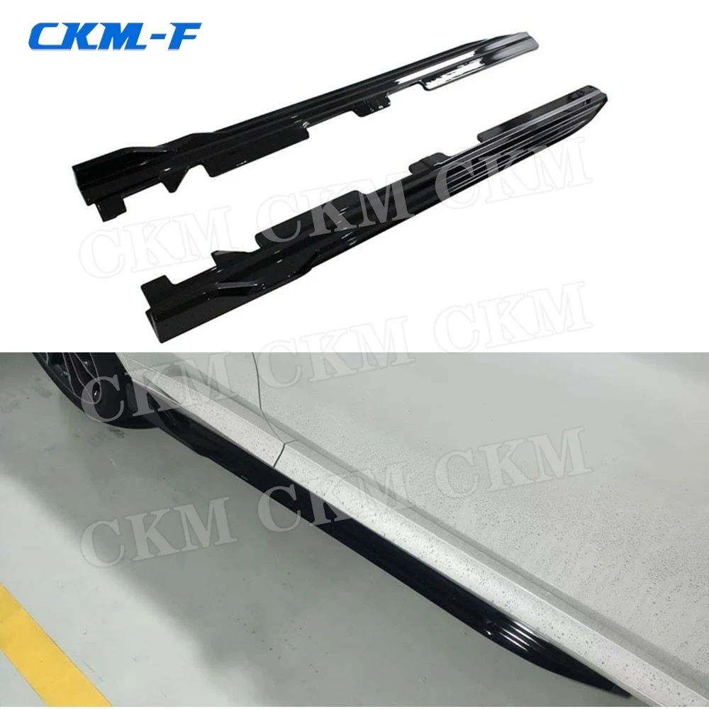 Carbon Fiber Side Skirts Aprons Spoiler for BMW X3 X4 G01 G02 2018-2023 Door Bumper Lip Guard Car Styling Body Kits Accessories