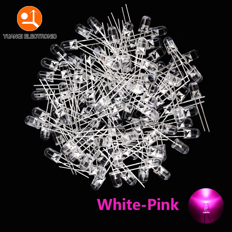 Variant: 100pcs White-Pink