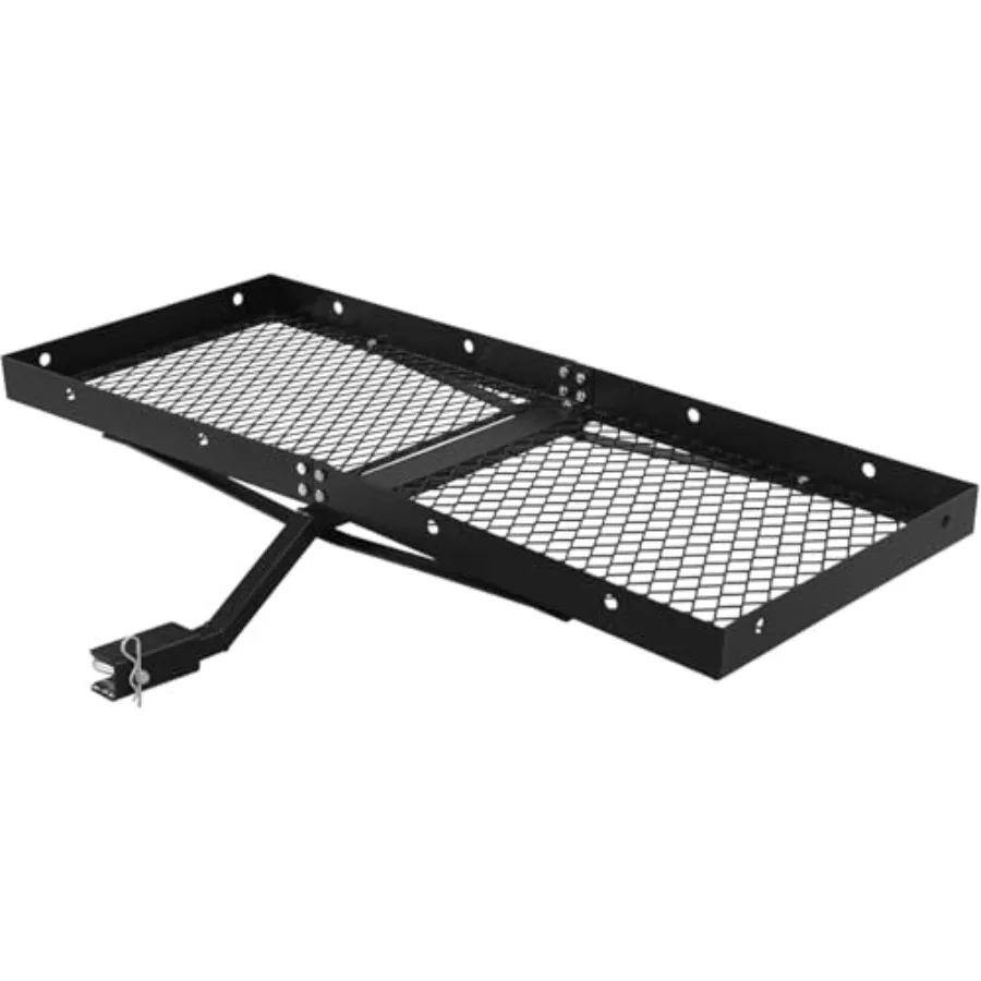 

500LBS Capacity Hitch Mount Cargo Carrier Fits 2'' Hitch Receiver for Mobility Scooters SUV Car Trailer