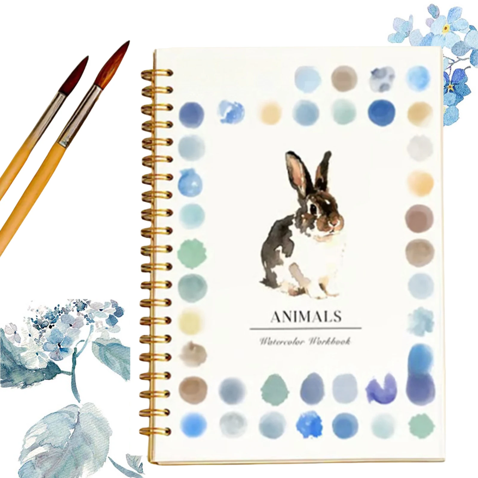 

Spiral Bound Artist Sketchbook Watercolor Painting Book Watercolor Workbook for Kids Adults Beginner