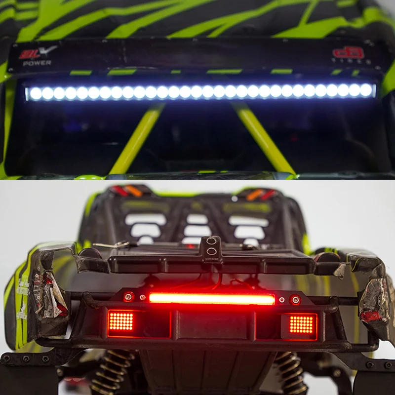 RC Car LED Simulation 7.4V Roof Lights Taillight Headlight for 1/7 ARRMA MOJAVE 6S 4X4 EXB RC Short Course Desert Truck Car