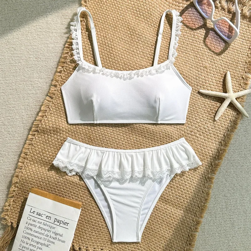 

Белые сексуальные кружевные бикини, женские купальники, женский купальник для купания, купальные костюмы, бразильский комплект бикини, пляжная одежда, купальщица в бассейне