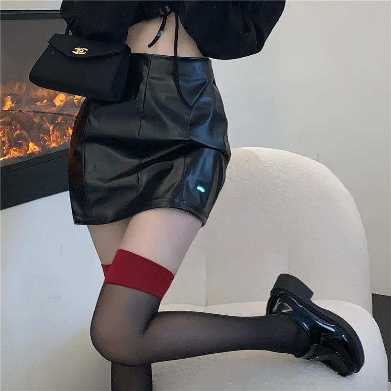 Neue sexy Overknee-Strümpfe, Gothic-Spitze, transparente, oberschenkelhohe Strümpfe, Damen-Punk-JK-Strümpfe aus dünner Seide, einfarbig, 1/4 Stück – Detail 6