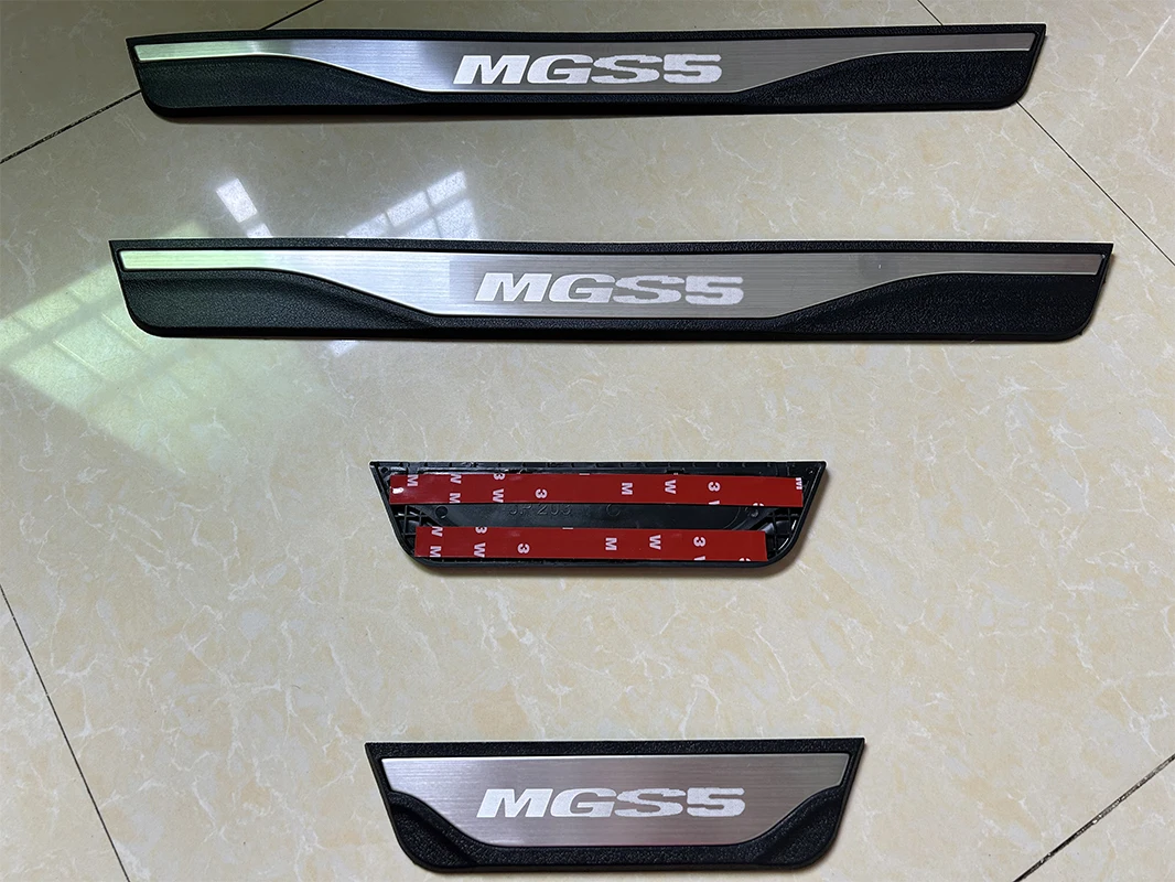 Fit SAIC MGS5 MG S5 EV ES5 2025-2027 Door Sill Scuff Plate Pedal Pad Protector Guard Doorsill Stainless Steel Car Accessory