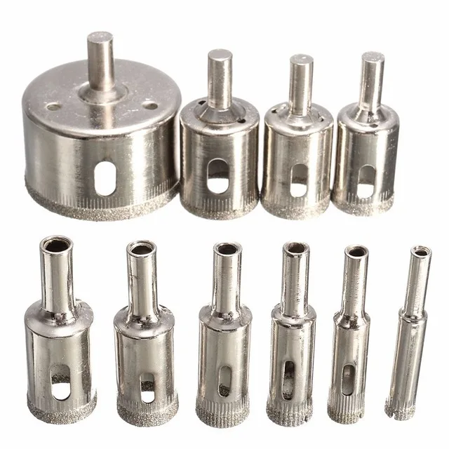 Imagem -06 - Revestido de Diamante Hss Drill Bit Grupo Hole Saw Bits de Perfuração para Ferramentas Elétricas Telha Mármore Vidro Cerâmica Mm30 mm 10 Pcs