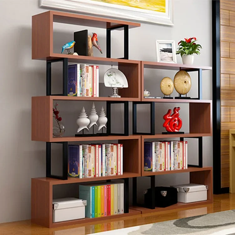 Multi-layer floor-to-ceiling bookshelf storage rack simple combination bookcase living room partition display storage shelf