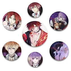 32/44/58mm Anime Diabolik Lovers Badge Tinplate Plastic Brooches Button Pins for Clothes Backpack Decoration Souvenir Gifts
