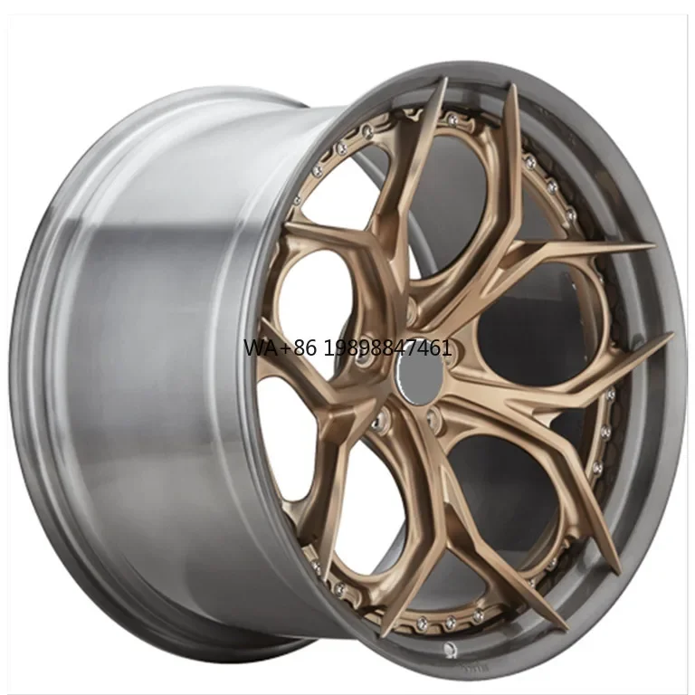 

Custom Passenger Car Wheels 19 20 21 22 Inch 2 Piece Brushed Bronze Forged Wheels S101SC S104SC S107SC S111SC
