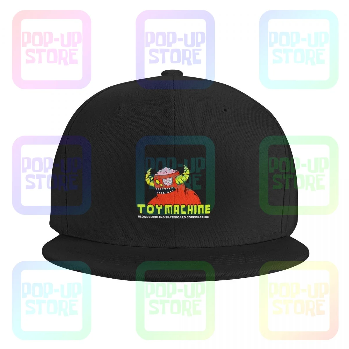 Best Toy Machine Skateboarding 90S Bloodcurdling Monster P-510 Snapback Cap Streetwear Baseball Caps