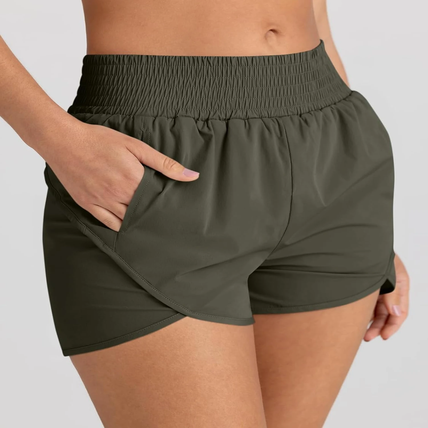 2024 Stylish Ultimate High Waisted Athletic Women's Shorts - Sporty, Comfy, and Casual - Perfect for Gym, Running, and Workouts