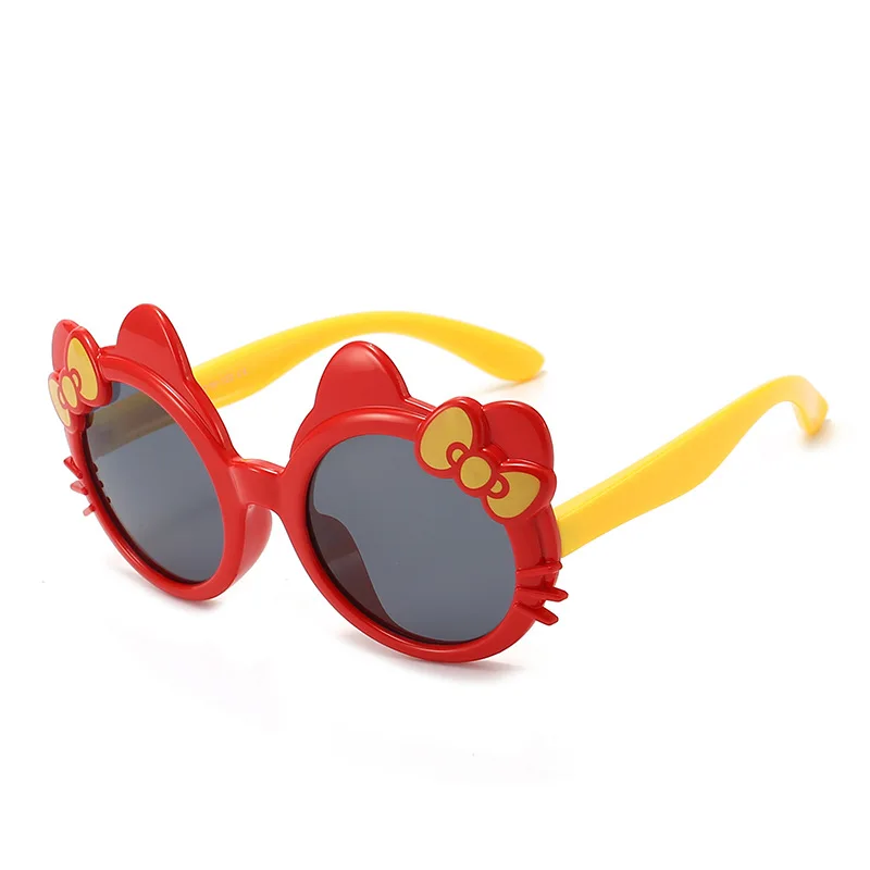 Polarisierte Kinder Sonnenbrille Mädchen Jungen niedlichen Cartoon Katze Sonnenbrille Sonnenschutz Kinder schöne Ins Mode Kinder Sonnenbrille