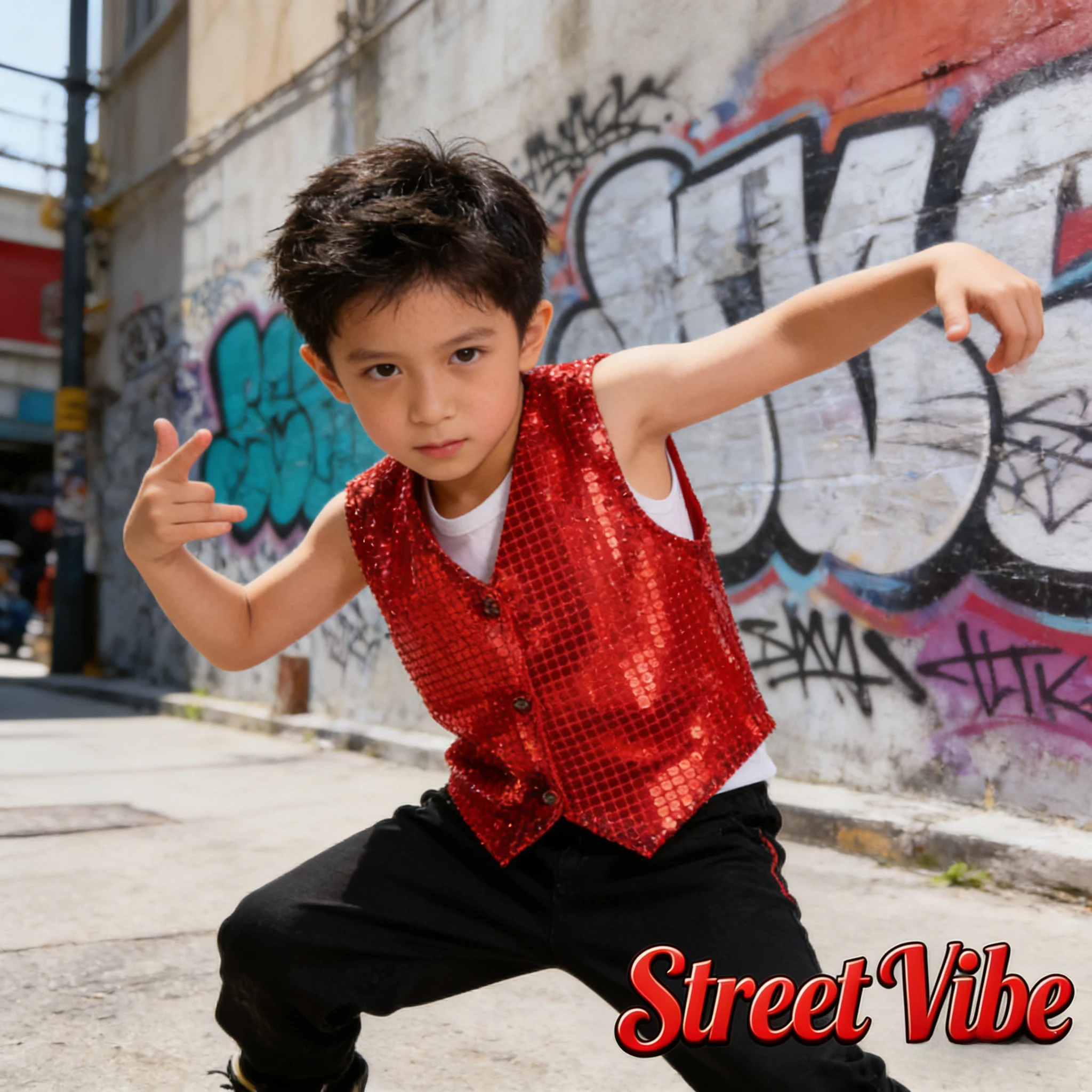 

2026 Dance Vest Photo Booth Props Kids Sequined Hip Hop Outfit Jazz Performance Costume For Boys Girls