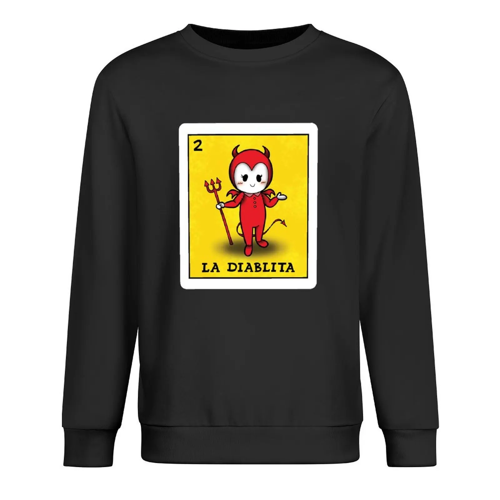 

La Diablita Pullover men's sweat-shirt set male clothes men's coat men's clothing new sweatshirts