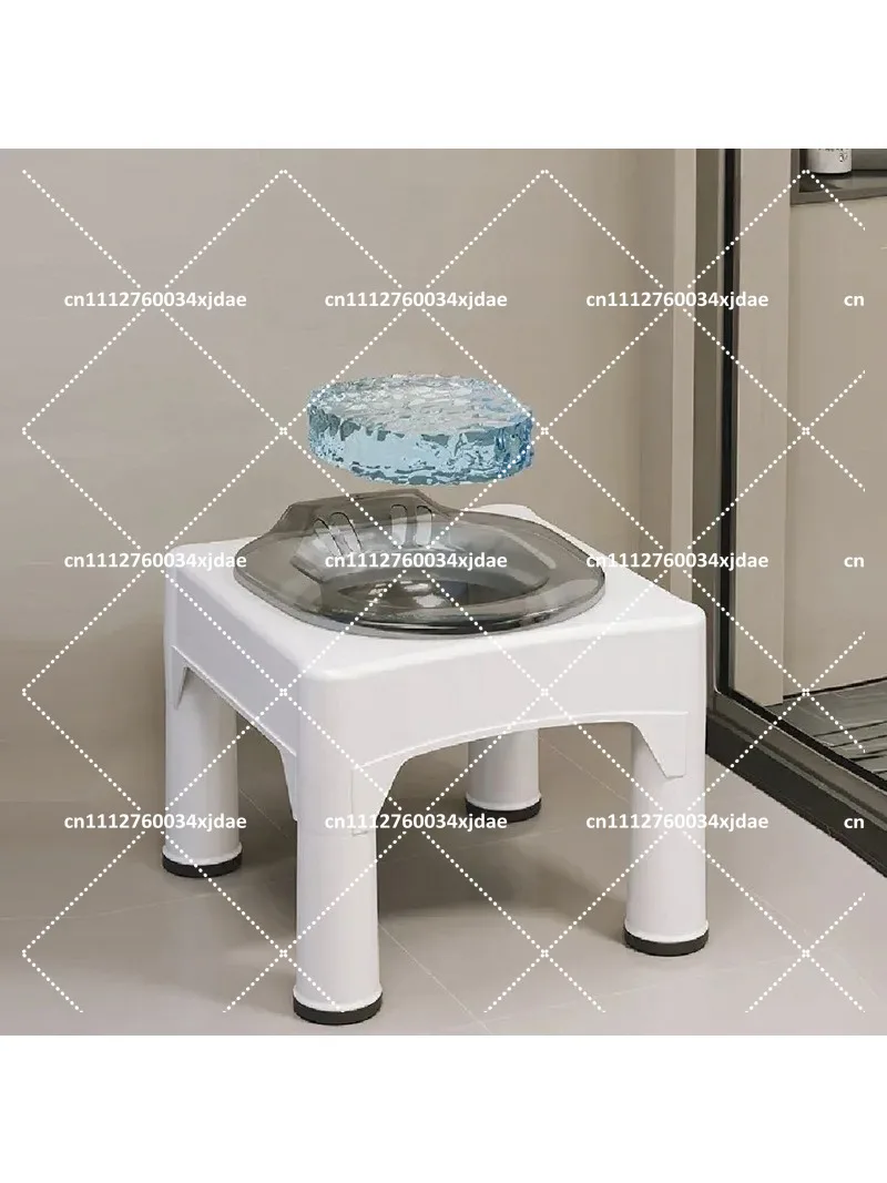 Electric Bidet Toilet Seat with Stool, Non-Squatting Portable Bum Washer for Adults, Adjustable Water Pressure Cleaner