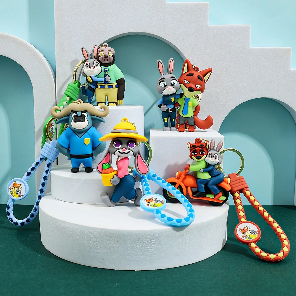 

for Zootopia Character Doll Keychain Bag Accessory Car Accessories Toy Figure Collectible Souvenir Soft Pendants