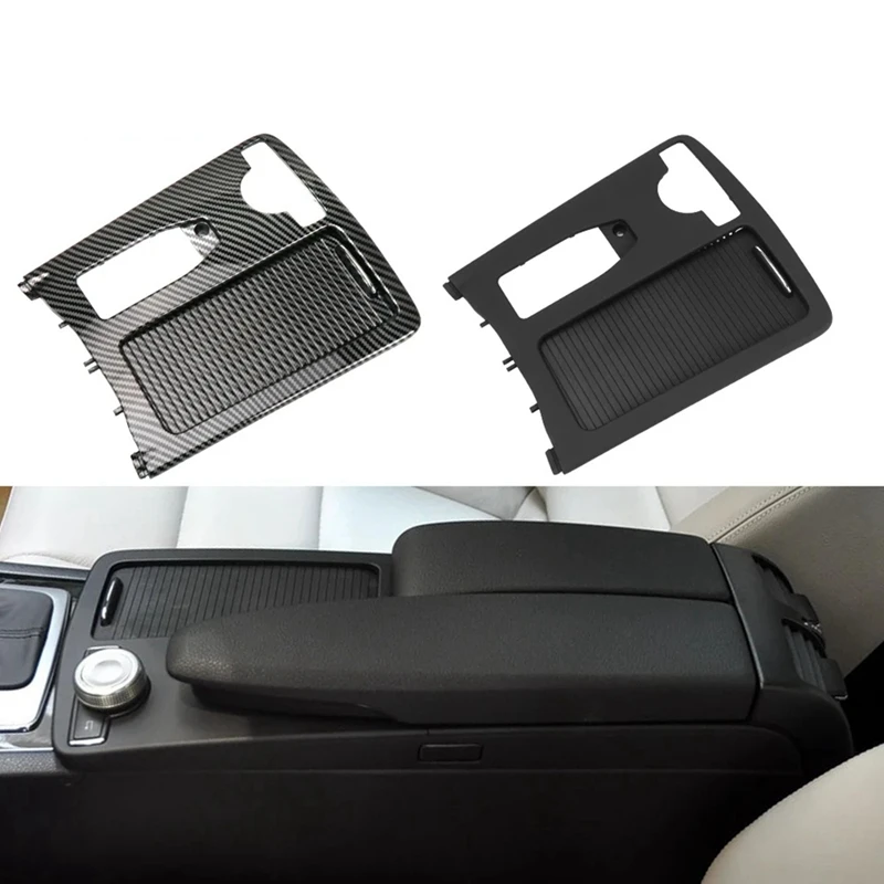 Central Console Drink Cup Holder Cover Storage Box Lid Roller Blinds For Mercedes Benz W204 C C180 C200 C220 E W207