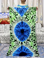 Muslim Cotton Abayas For Women Dubai 2023 Printed Floral Loose Femme Robe African Islam Nigeria Dress With 170x60cm Shawl Scarf