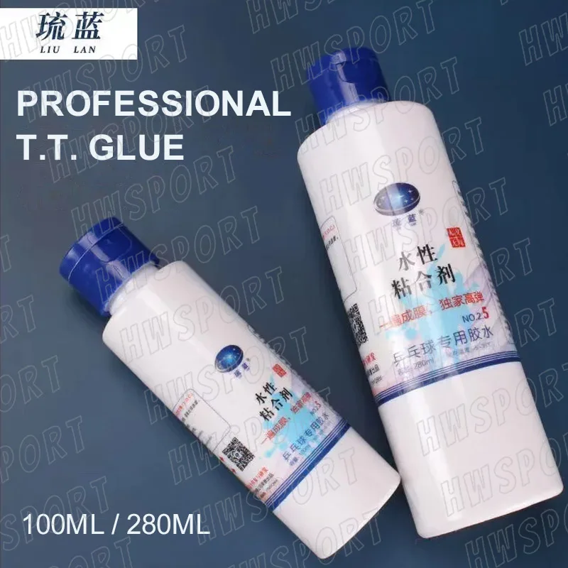 LIULAN-pegamento para tenis de mesa, profesional, sin COV, soluble en agua, Ping Pong, 100ML, 280ML