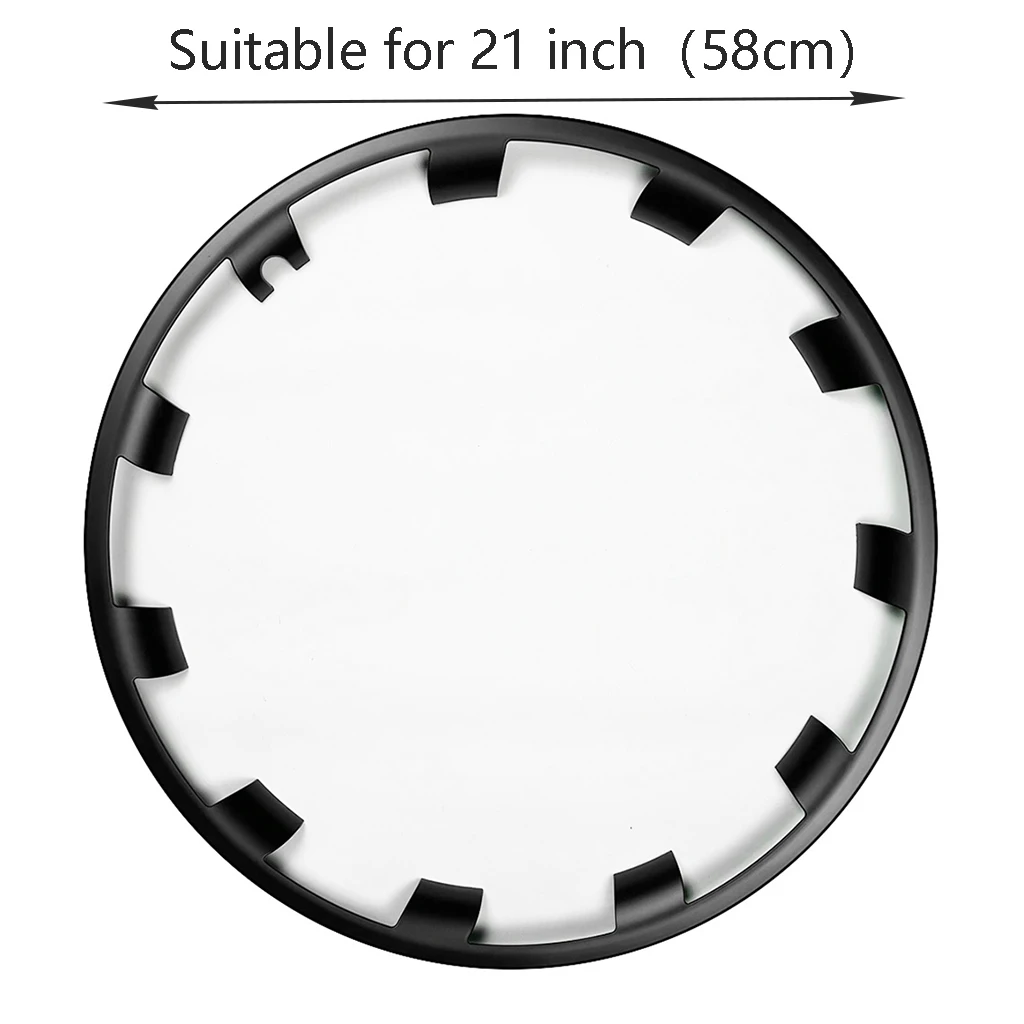 4 pcs Hub cap protective edge cover, steel rim cover for tires, border and hub cover suitable for Tesla Model Y 21-inch