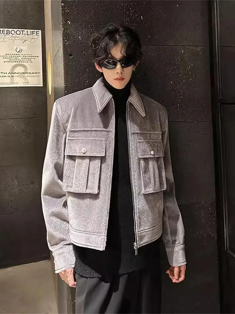 

Мужская ветрозащитная куртка Cleanfit с декоративной молнией, осенне-зимняя, молодежная, трендовая, цветная