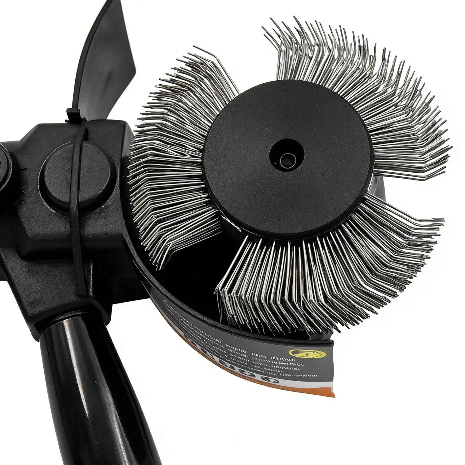 Pneumatic Bristle Blaster Kit Air-Powered Rotary Tool Rust Removal Surface Prep 3500 RPM 0.7 HP 10PCS HSS Wire Brush Wheel 108mm