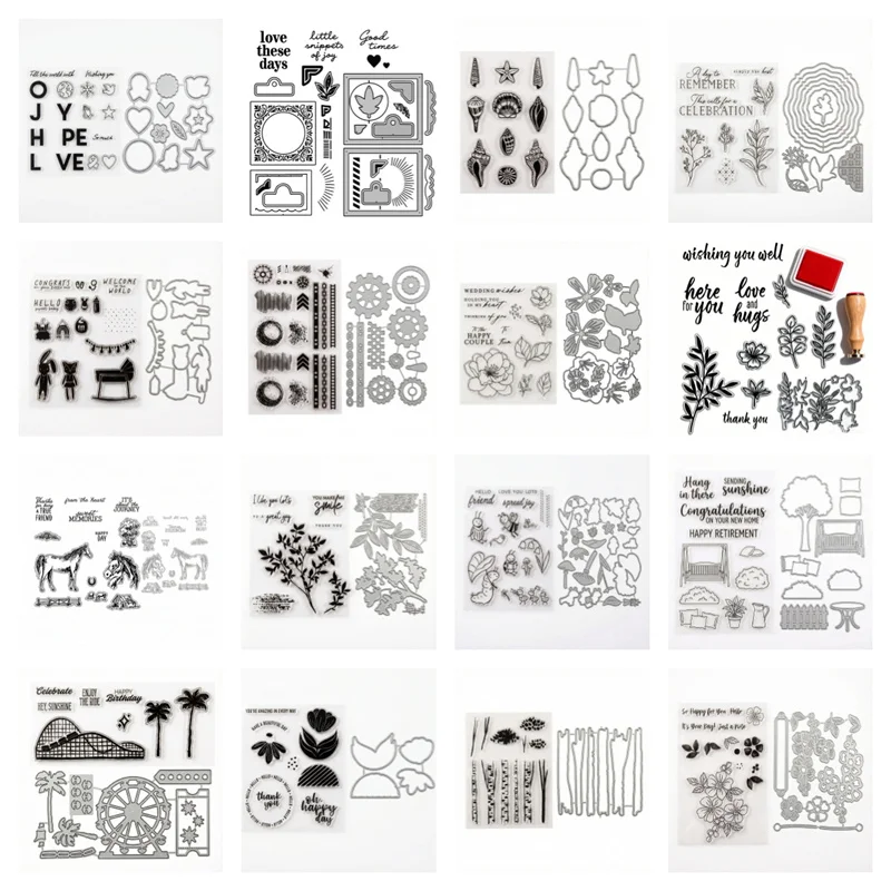 2025-2026 Weihnachten Metall Stanzformen und Stempel Schablonen für DIY Scrapbooking Fotoalbum gestanztes Prägepapier – Detail 4