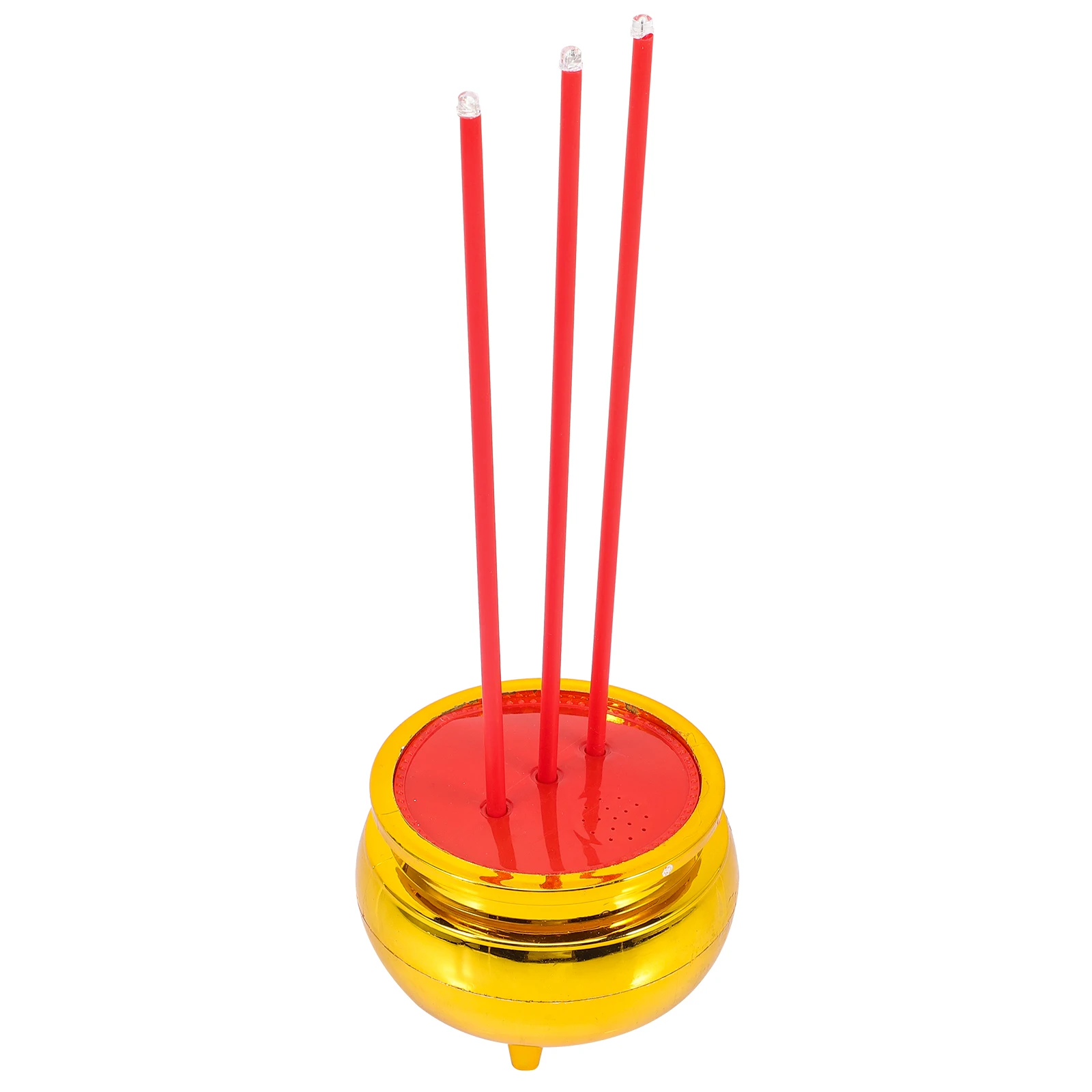 

Electronic Incense Burner Plastic Material Smokeless LED Censer Desktop Decor Home Ornament Retro Chinese Style