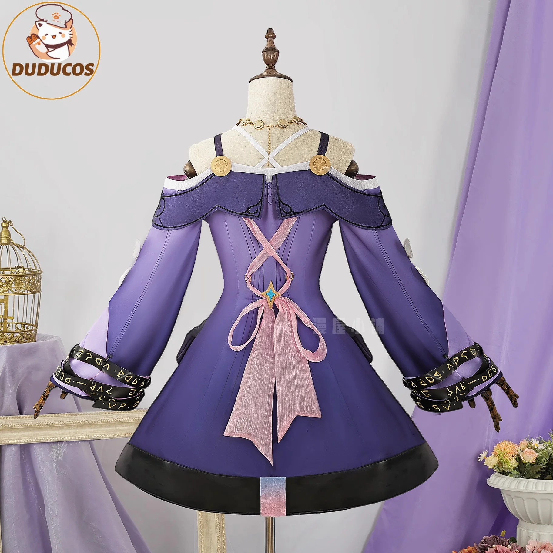 هونكاي: زي ستار رايل سيرين التأثيري زي الهالوين كرنفال حفلة عيد الميلاد لعب الأدوار ملابس الملابس للنساء #3