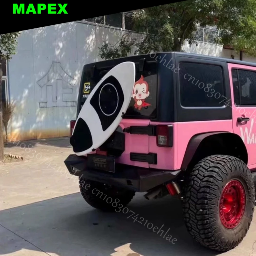 Auto Part For Jeep Wrangler JK JL Surfboard Rear Spare Tire Replacement Car Styling Decor 2007-2024 Custom Fit Surfboard Design