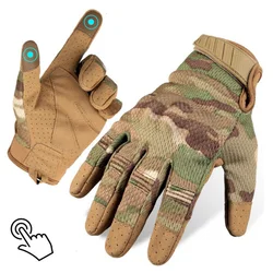 Full Finger Gloves Outdoor Sports Biking Mountain Climbing Camo Army Non-Slip Wear-Resistant Protective Gloves Hiking Motorcycle