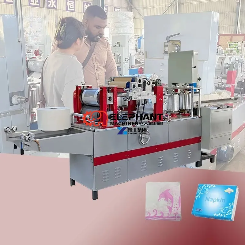 Small Investment Napkin Tissue Paper Production Line Machine Serviette Paper Folding Napkin Tissue Making Machine