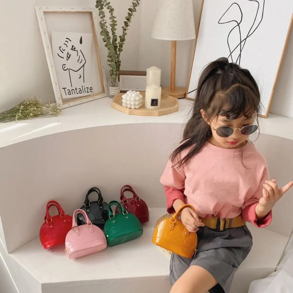 Kids Stuff Fashion Handbag PU Mini Shoulder Bag Small Satchel Coin Wallets Little Girls Chain Crossbody Bag